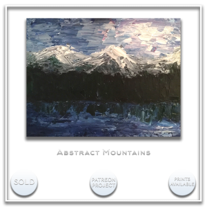 KJ's Art Studio | Original Fine Art by Christian American Artist, KJ Burk - Abstract Mountains