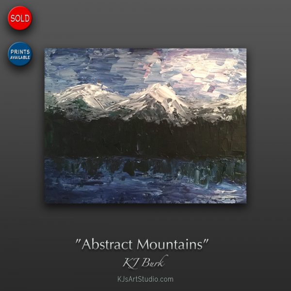 KJ's Art Studio | Original Fine Art by Christian American Artist, KJ Burk - Abstract Mountains